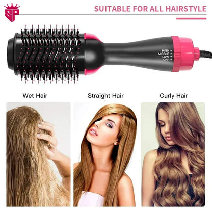 4-in-1 Hot Air Hair Dryer | Styler, Volumizer, Curler & Straightener