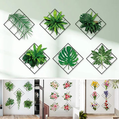 3D Green Plant Wall Sticker | Removable & Waterproof Home Decor