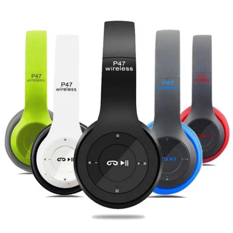 Wireless Headphones, P47 Bluetooth Foldable Headset with Microphone