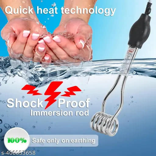 Shock Proof Water Heating Rod. Imported F8 For Fast Heat - Free Delivery