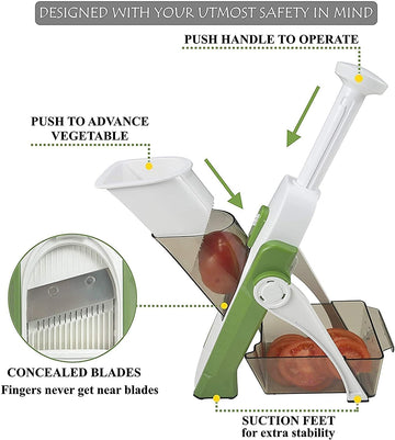 5-in-1 Multifunctional Vegetable Cutter and Slicer - Free Delivery