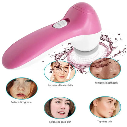 7-in-1 Facial Massager & Cleanser | Blackhead Remover & Deep Skin Cleansing Tool