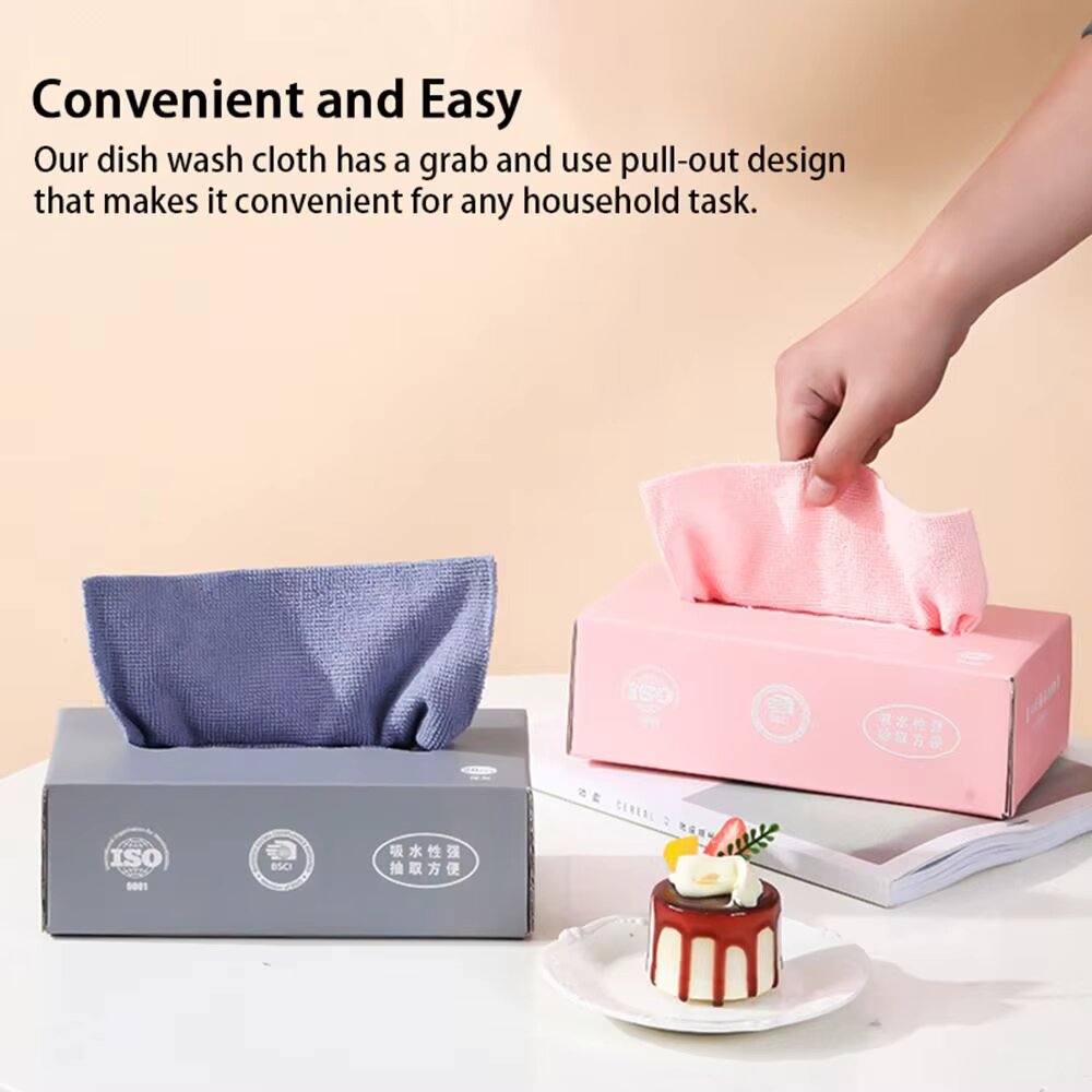 Microfiber Cleaning Reusable Clothes – 20pcs/box - Free Delivery