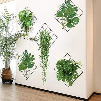 3D Green Plant Wall Sticker | Removable & Waterproof Home Decor