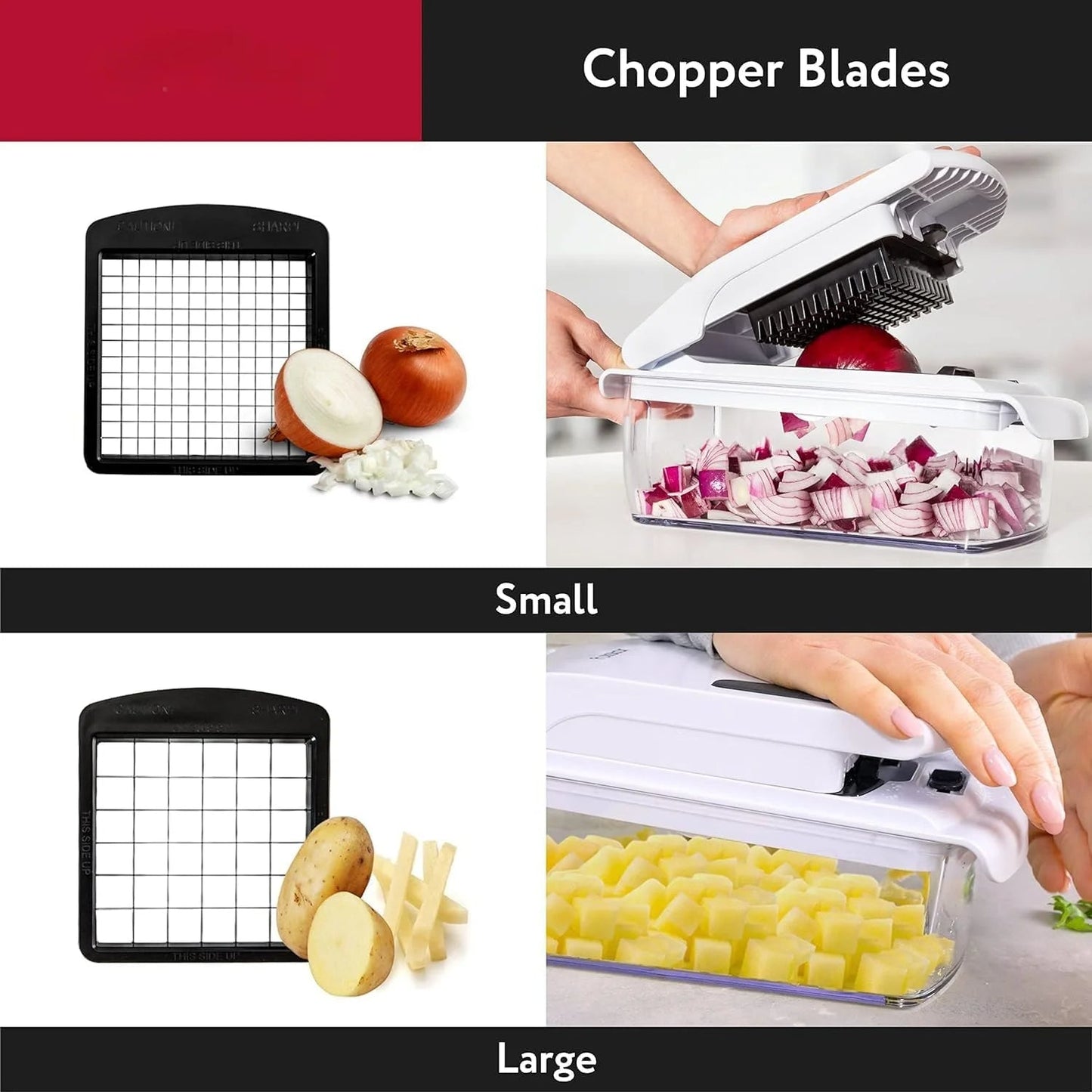 Multifunctional Vegetable Chopper Pro | 12-in-1 Slicer, Cutter & Grater - Free Delivery